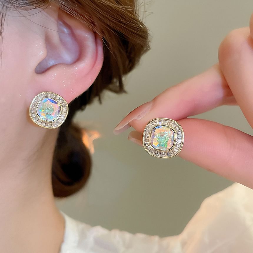 Alloy Rhinestone Earring Stud