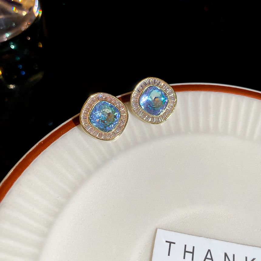Alloy Rhinestone Earring Stud
