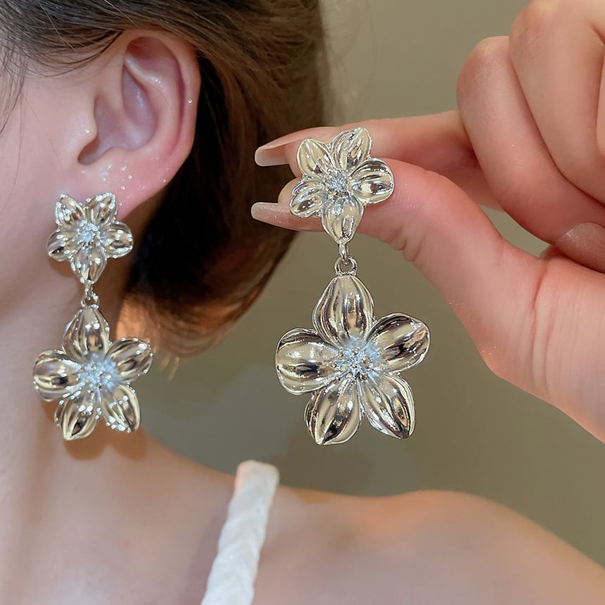 Alloy Earring Floral Necklace / Drop Pendant