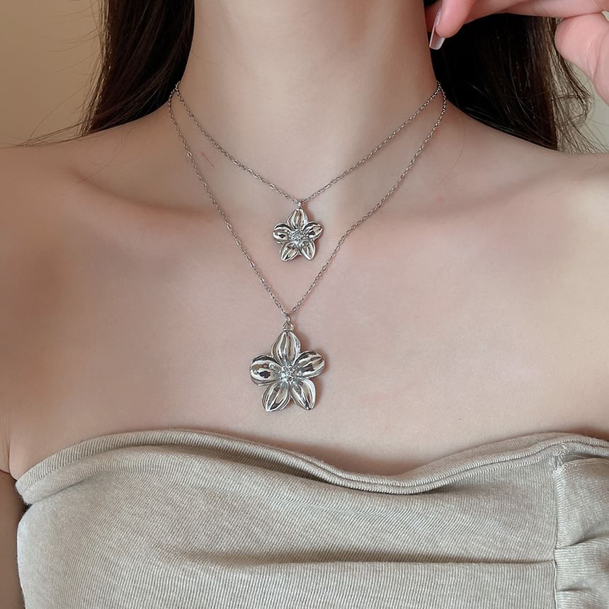 Alloy Earring Floral Necklace / Drop Pendant