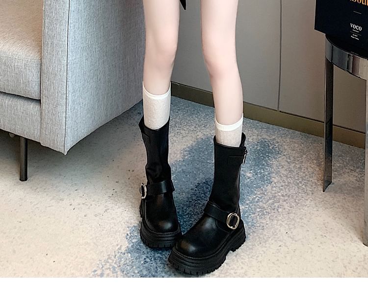 Lace Print Heart Mini Bow Panel Skirt High A-Line Waist