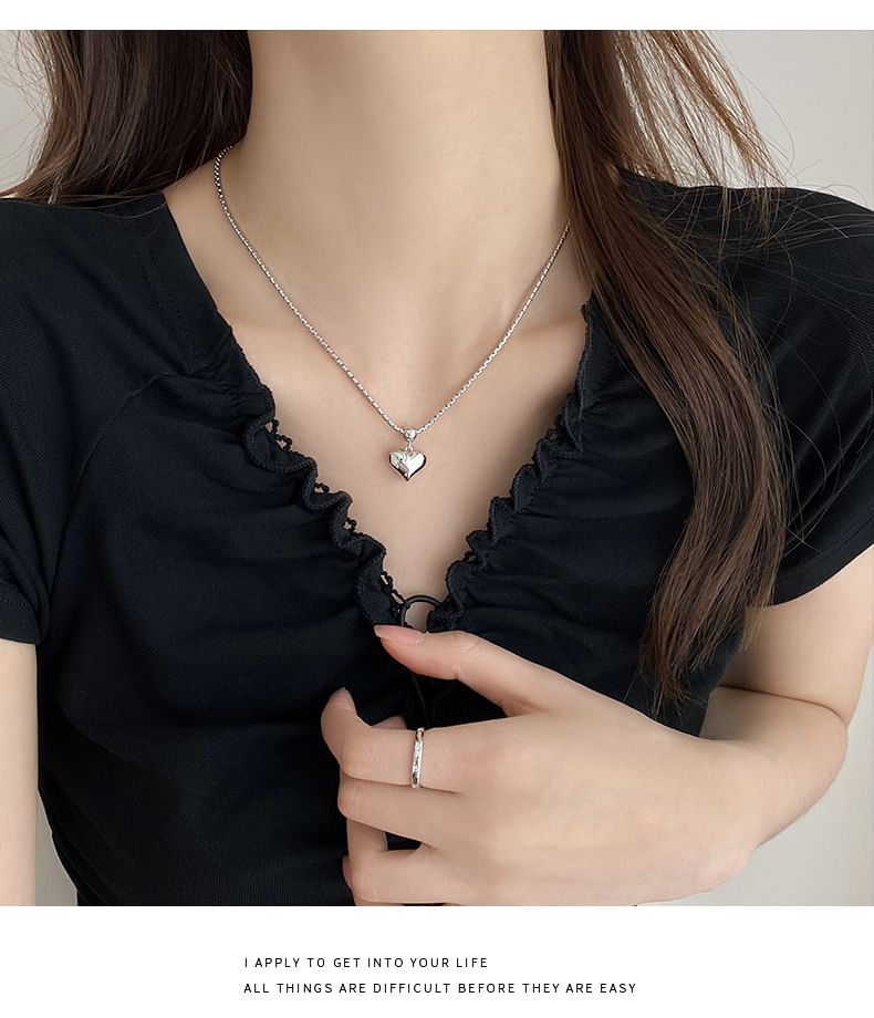 Alloy Heart Pendant Necklace
