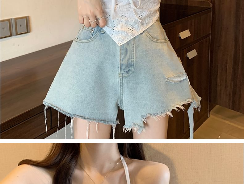 Top Camisole Crop V-Neck Lace