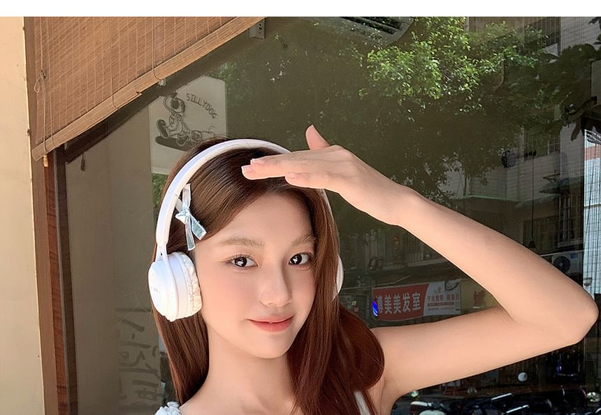 Trim Top Tank Frill Crewneck Plain