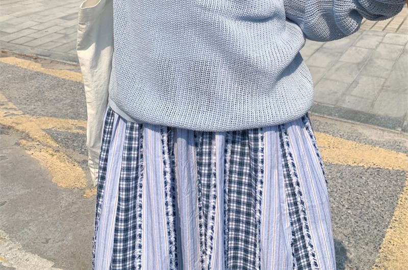 Plain + Set: Knit Sleeveless Top Long-Sleeve