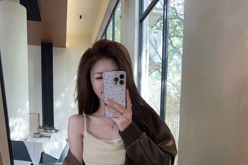 Neck Cowl Lace Asymmetrical Hem Top Camisole Ruffle Panel