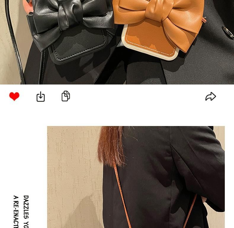 Faux Lanyard Phone Card Case with Holder Leather Bow