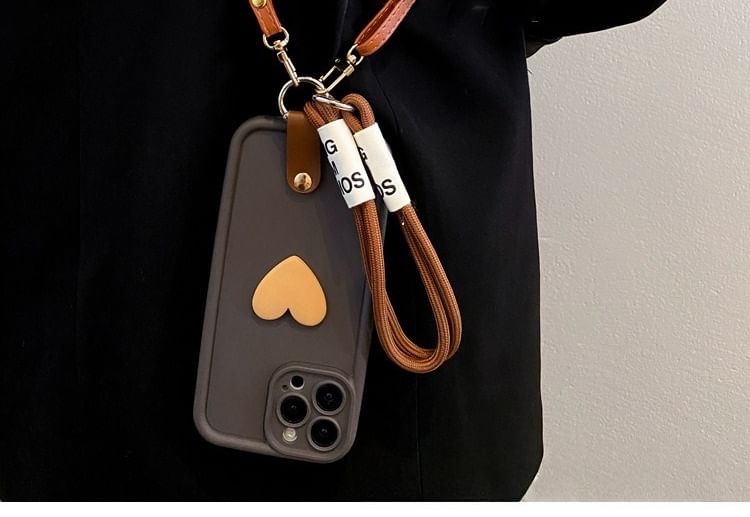 Phone with Strap / Lanyard Set Case Heart