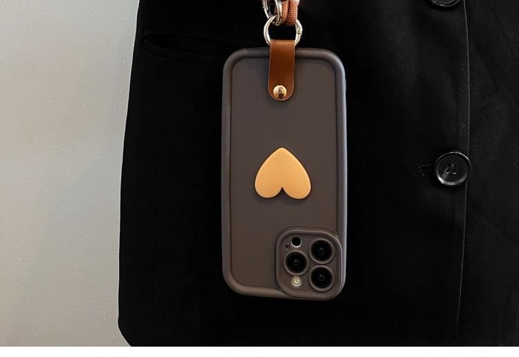 Phone with Strap / Lanyard Set Case Heart