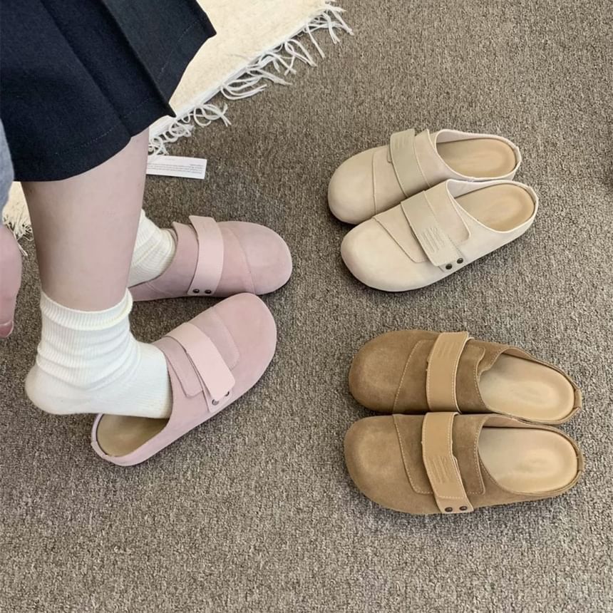 Leather Mules Genuine Platform