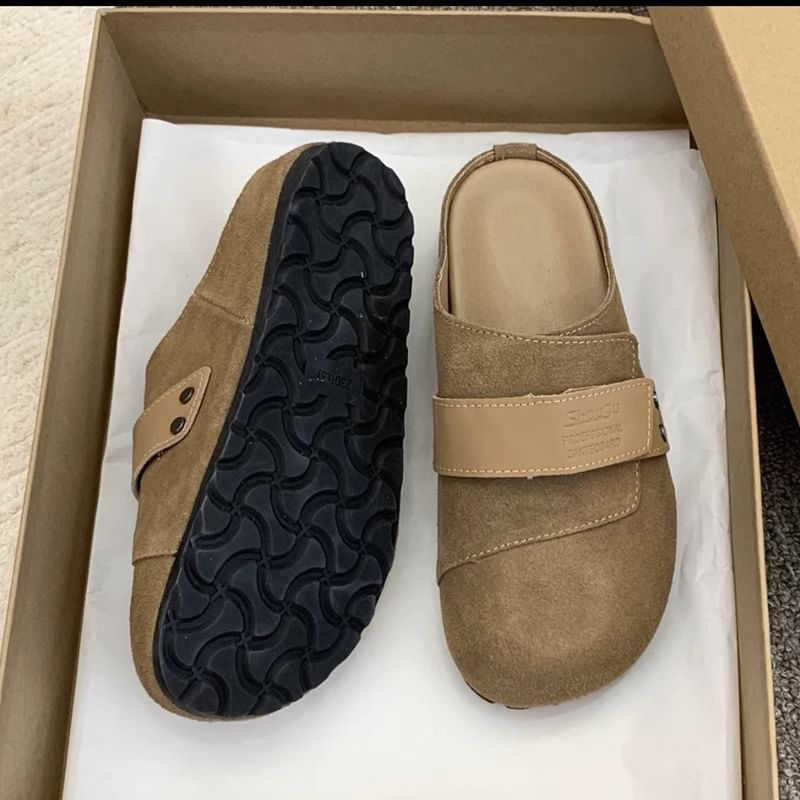 Leather Mules Genuine Platform