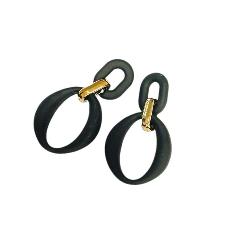 Alloy Dangle Acrylic Earring Hoop