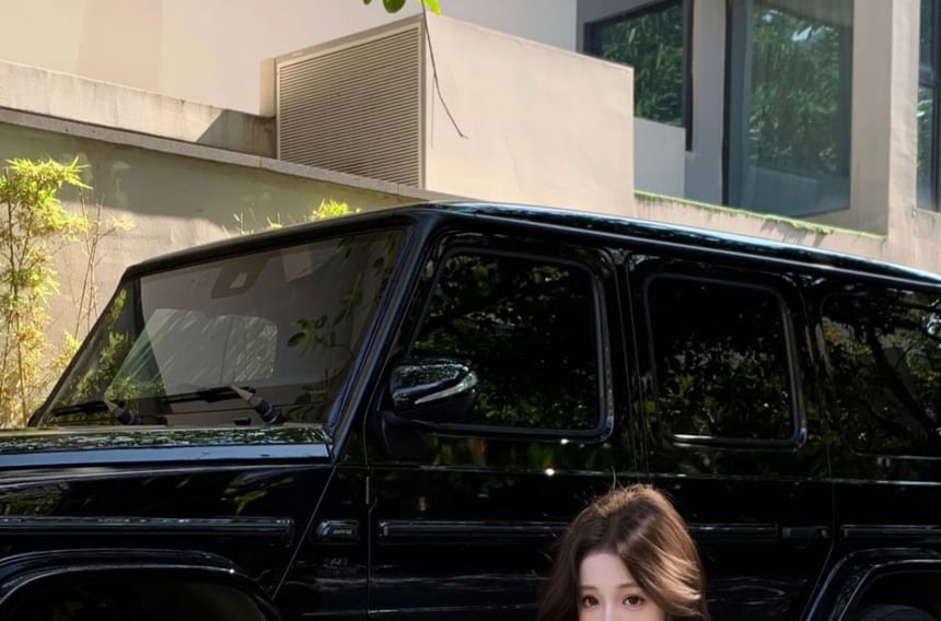 Bow Top Plain Elastic Tiered Crop Waist Slim Mini Halter A-Line Fit / Skirt