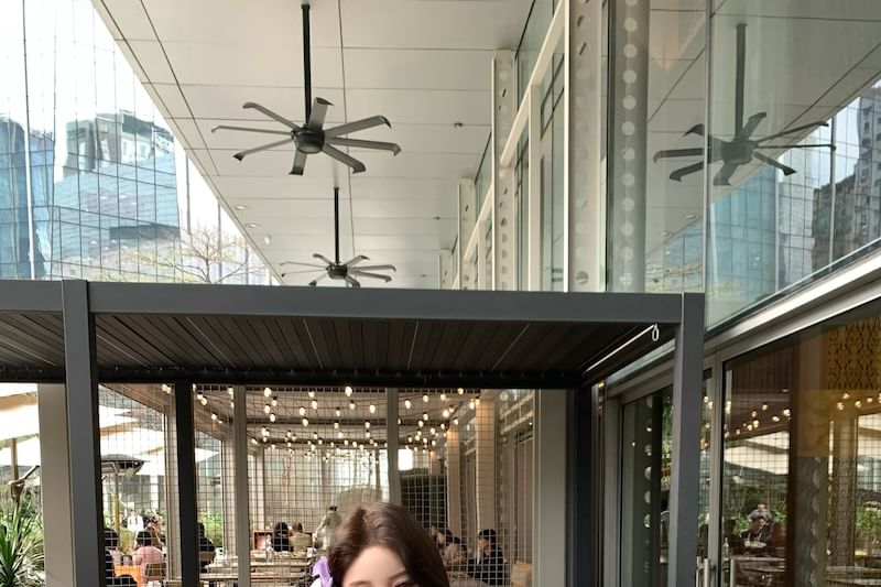 Plain Ruffle Off-Shoulder Trim Tunic Long-Sleeve Blouse