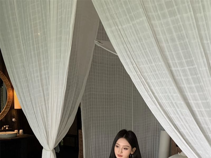 Tank Asymmetrical + Fit Dress Bodycon Sleeveless Scoop Set: Slim Neck Top Mini Plain