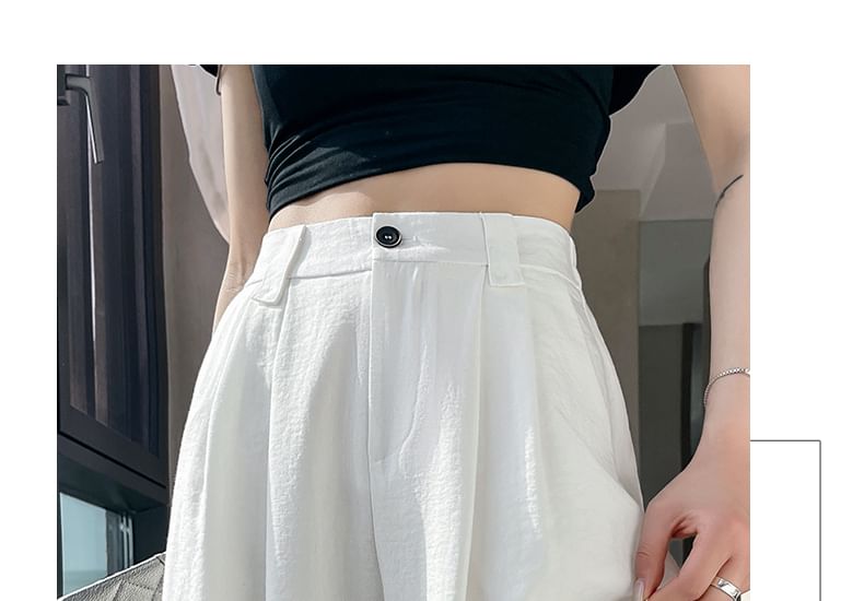 Plain Dress Pants Leg (Various Designs) High Waist Wide