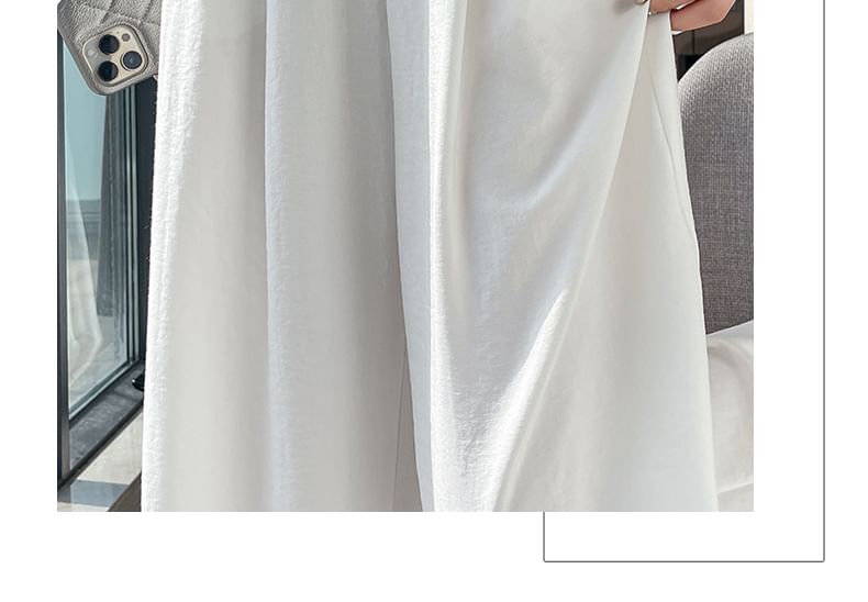 Plain Dress Pants Leg (Various Designs) High Waist Wide