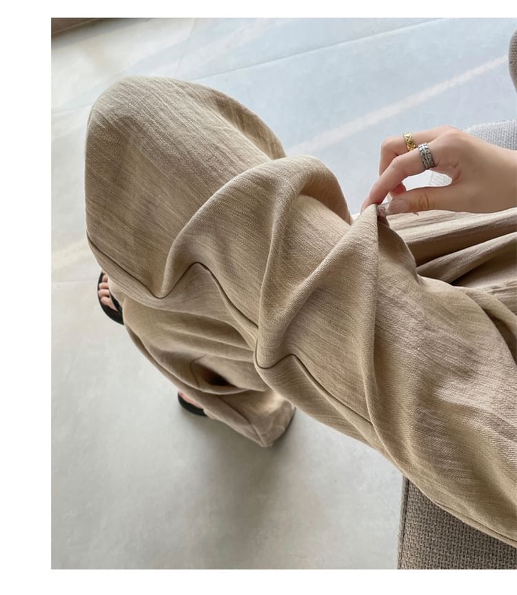 Wide Designs) (Various Pants Plain High Waist Dress Leg