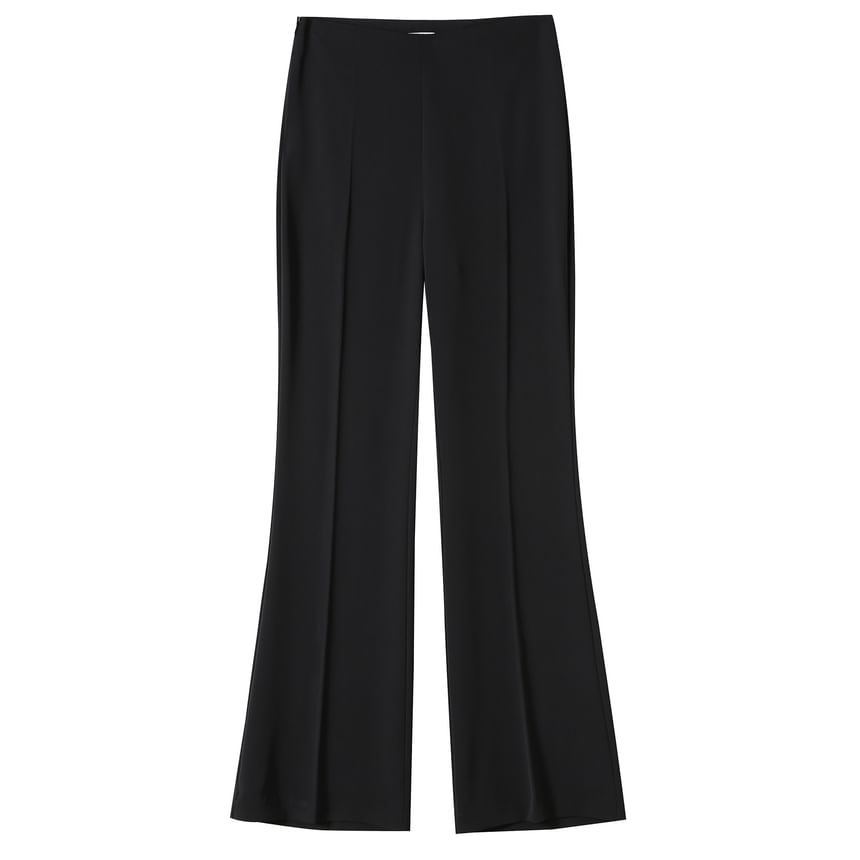 Designs) Waist (Various Leg High Pants Plain Dress Straight