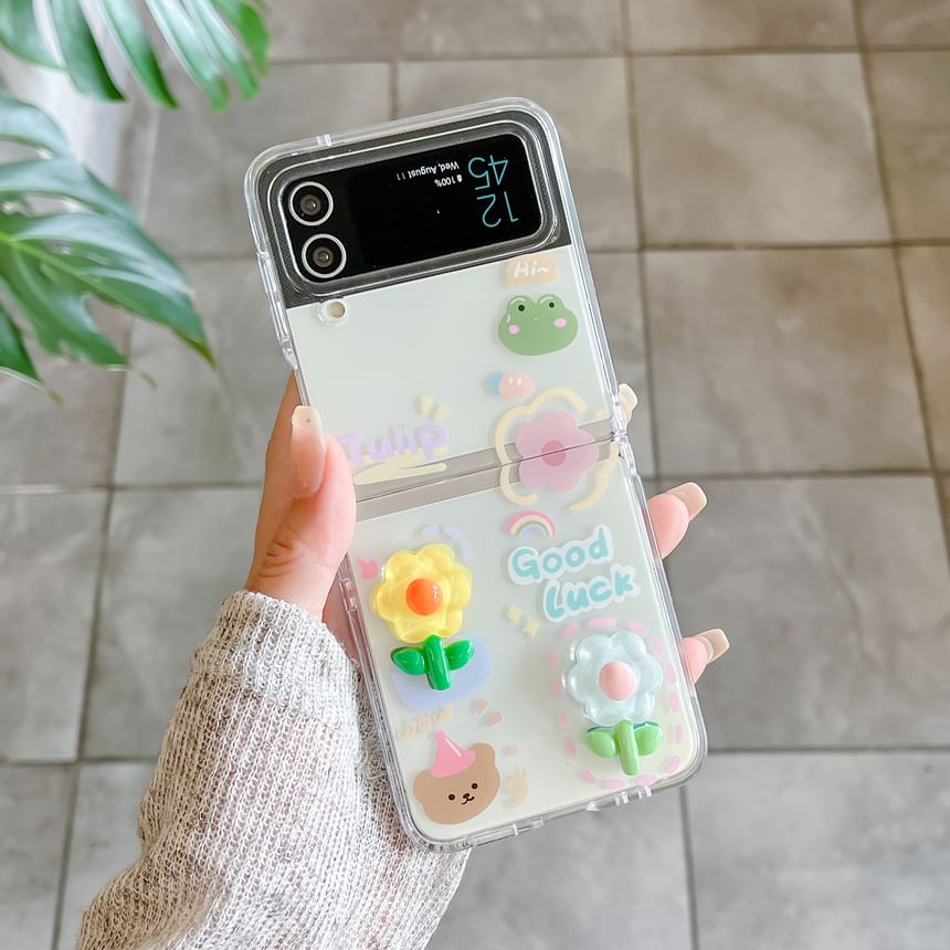 Phone / Strap Butterfly Case Floral Set