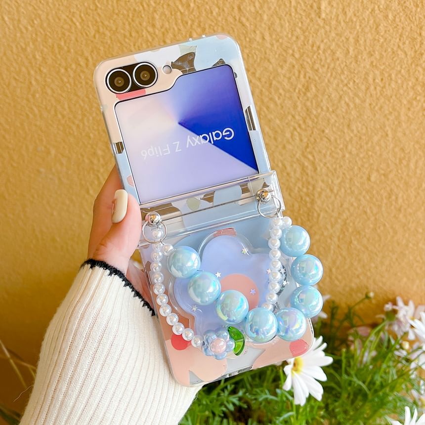 / Floral Phone Set Strap Case