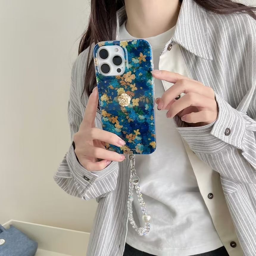 Strap Case Floral Set Phone /