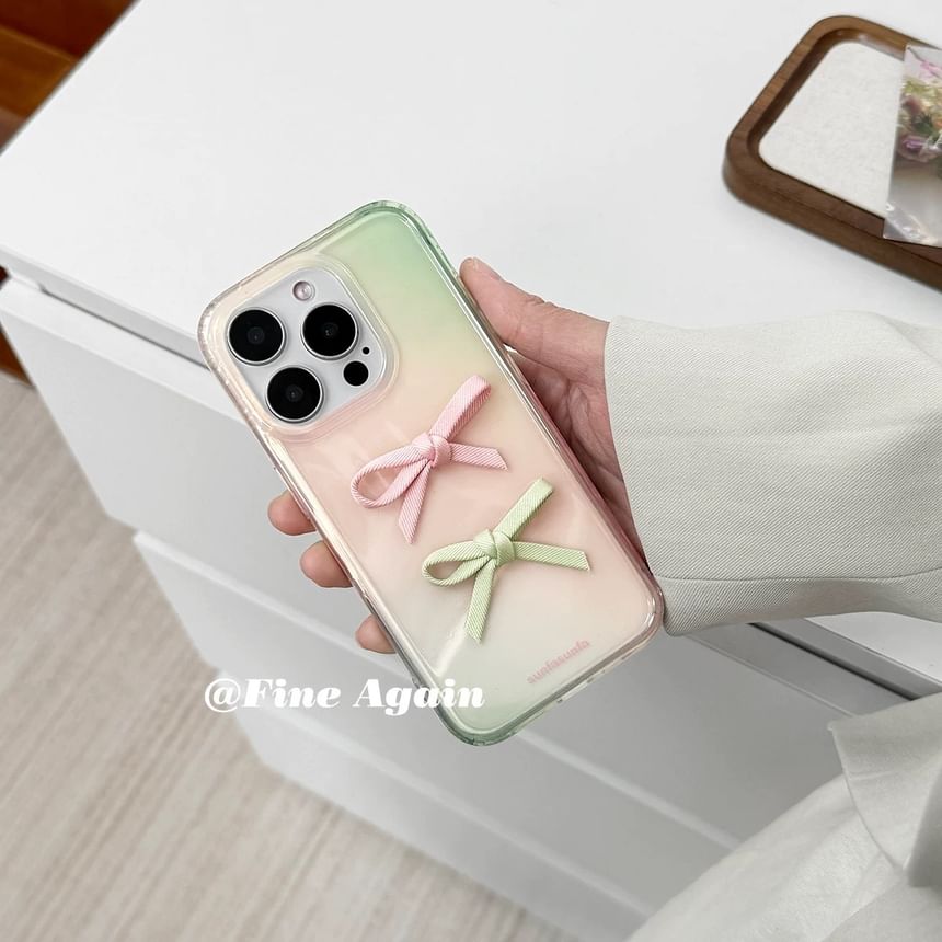 / Strap Case Ribbon Finger Phone