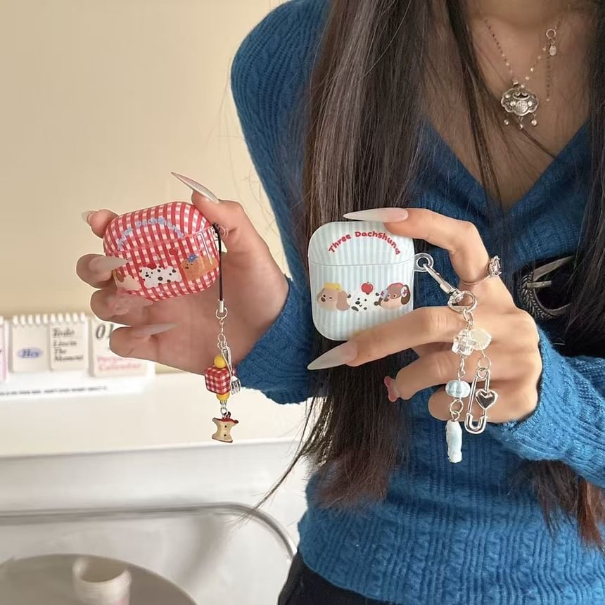 Case / Earphone AirPods Skin Plaid Dog Apple Pro