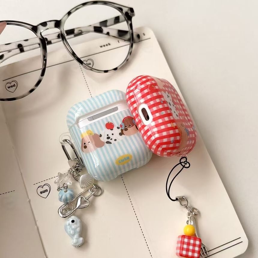 Case / Earphone AirPods Skin Plaid Dog Apple Pro