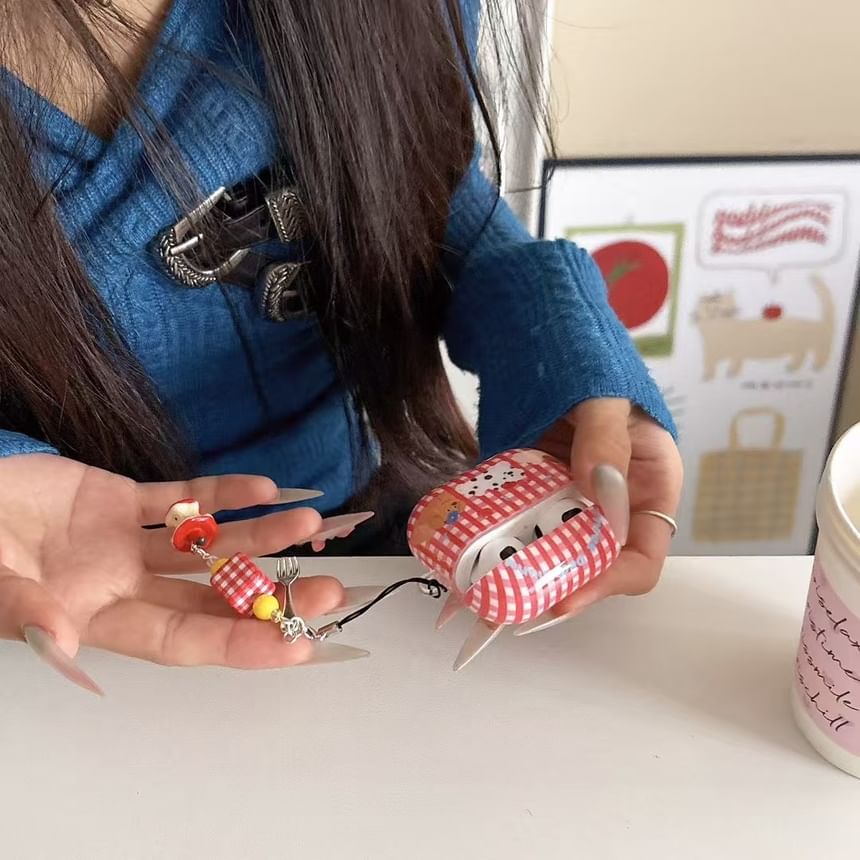 Case / Earphone AirPods Skin Plaid Dog Apple Pro