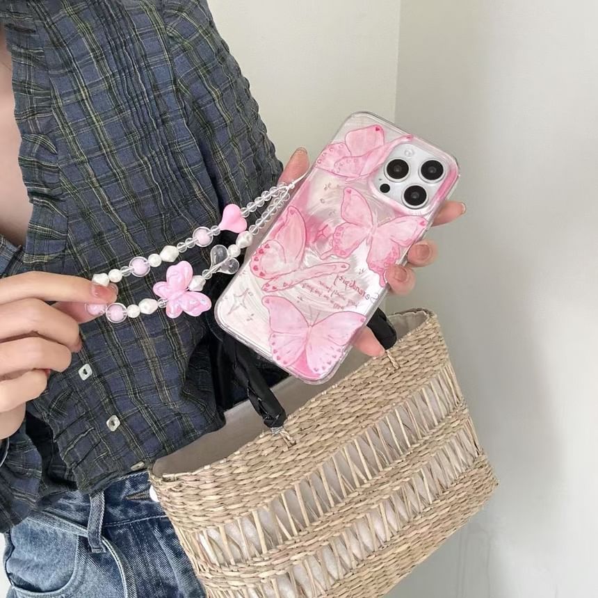 Case Phone Strap / Set Floral