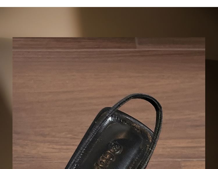 High Bow Toe Sandals Slingback Heel Satin Pointed