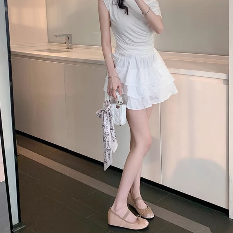Mary Satin Mules Hidden Jane Bow Toe Wedge Round