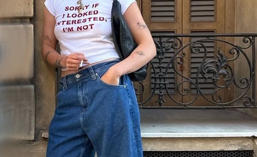 Shorts Pocket Straight-Leg Washed Denim Low Waist