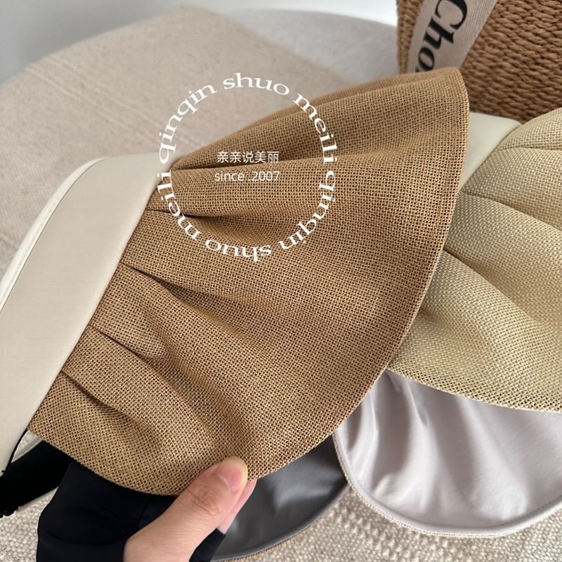 Ruffle Lettering Hat Sun