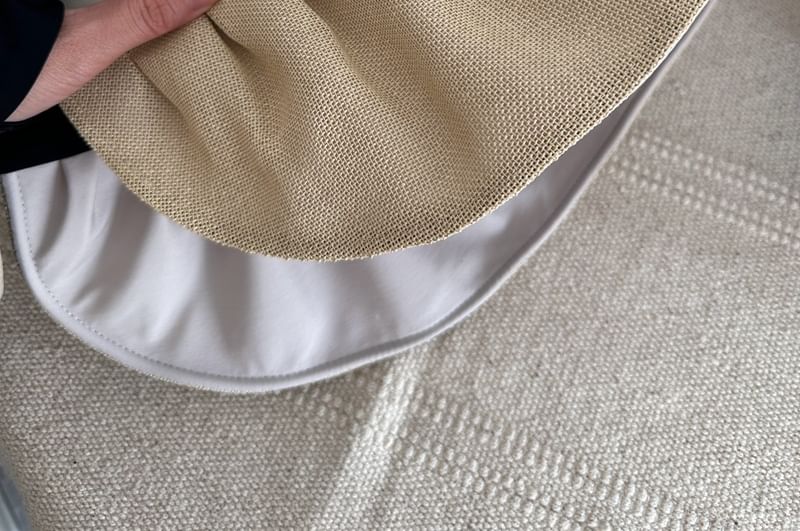 Ruffle Lettering Hat Sun