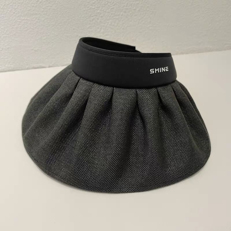 Ruffle Lettering Hat Sun