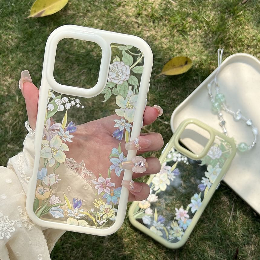 Phone Case Transparent Floral