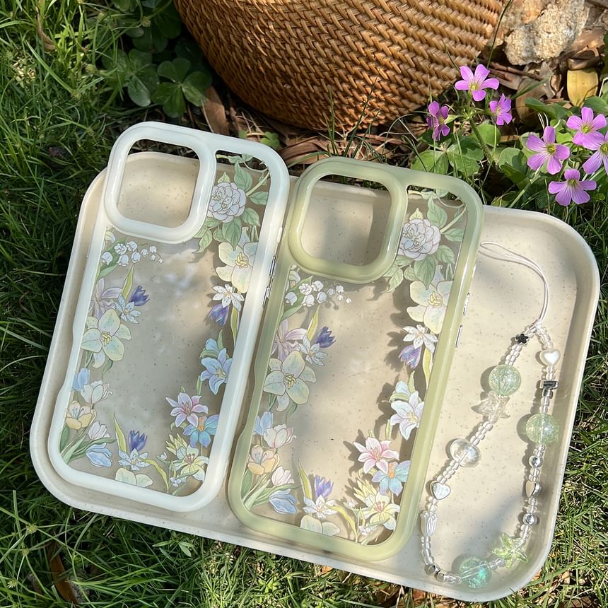 Floral Transparent Phone Case