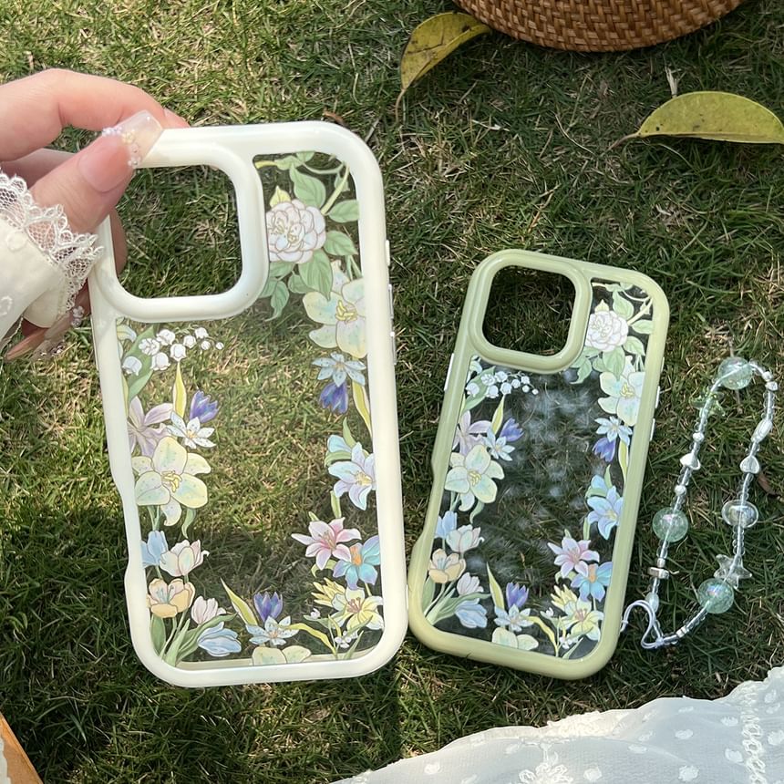 Phone Case Transparent Floral