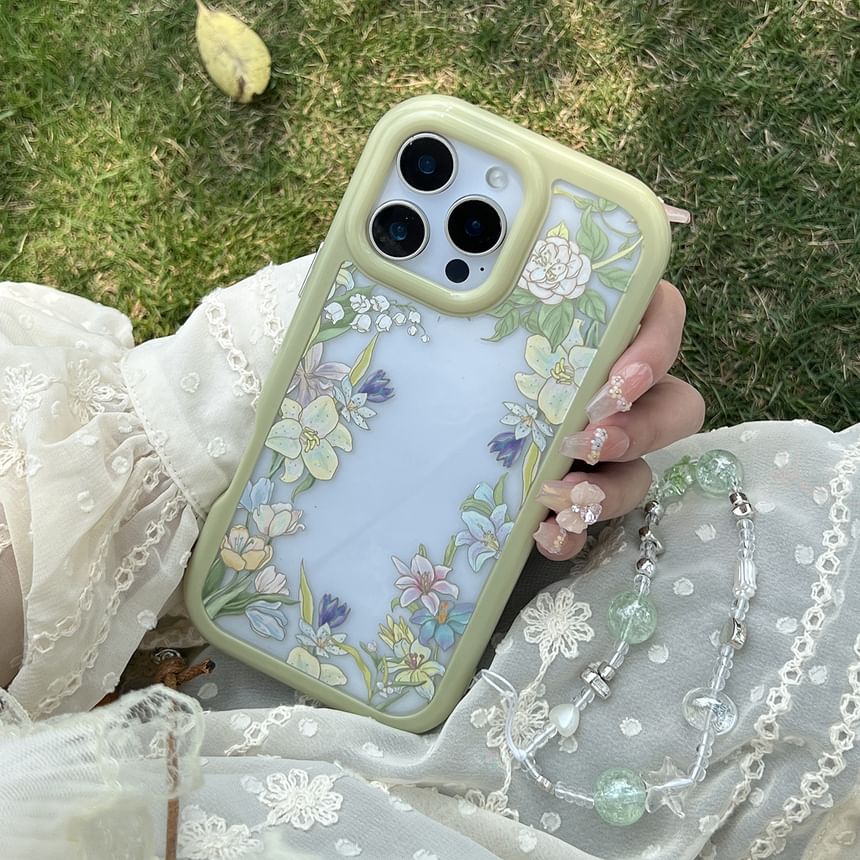 Phone Case Transparent Floral
