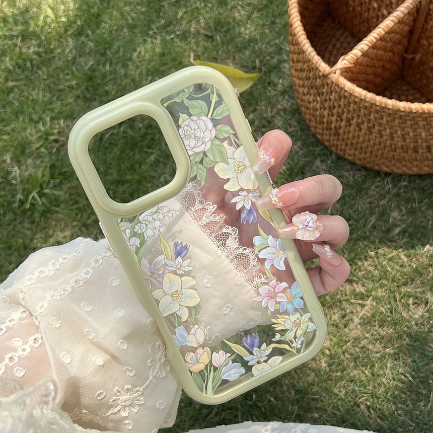 Phone Case Transparent Floral