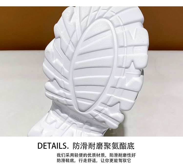 Chunky Rhinestone Heel Strappy Platform Sandals