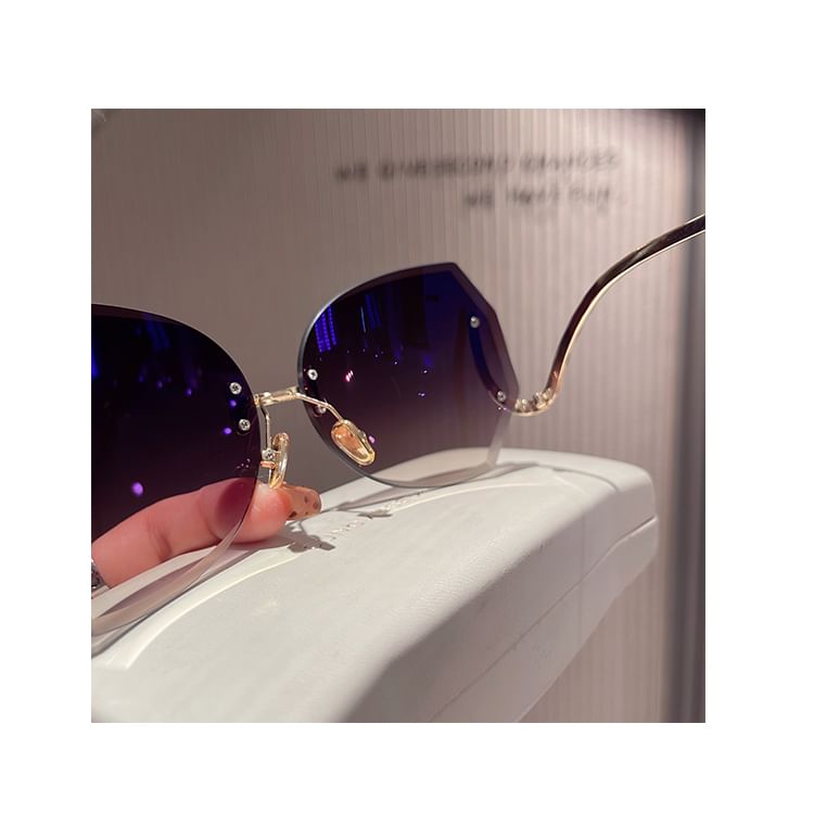 Cleaning Gradient (Various Case Sunglasses Designs) Set: Frameless Cloth +