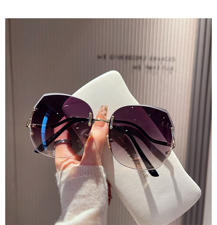 Cleaning Gradient (Various Case Sunglasses Designs) Set: Frameless Cloth +