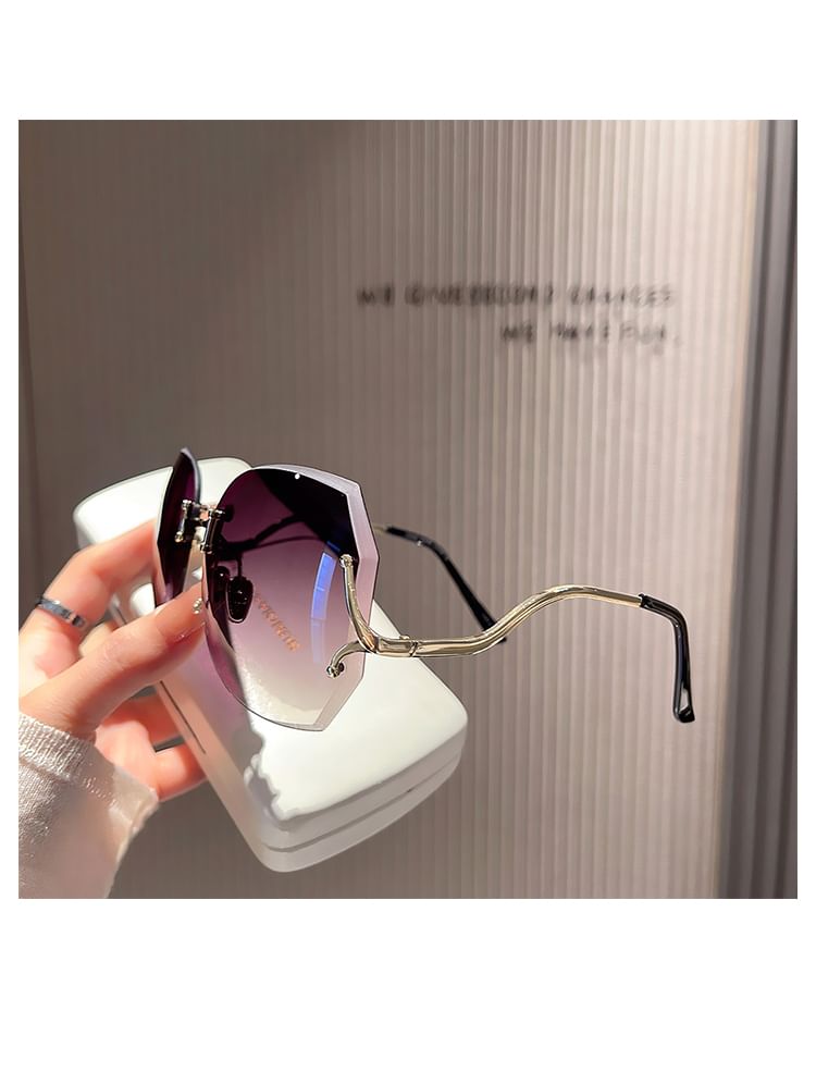 Cleaning Gradient (Various Case Sunglasses Designs) Set: Frameless Cloth +