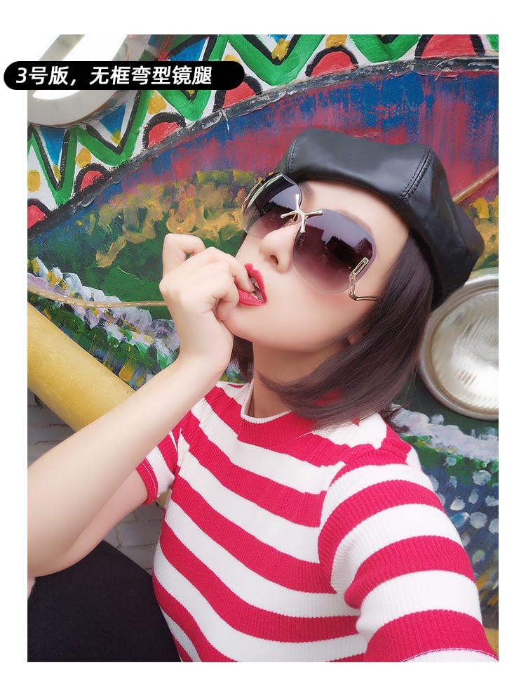 Cleaning Gradient (Various Case Sunglasses Designs) Set: Frameless Cloth +