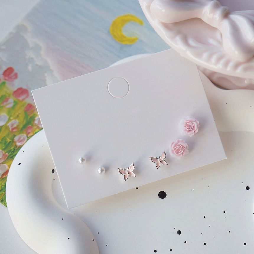 Sterling Stud Earring 6: of Set Silver 925