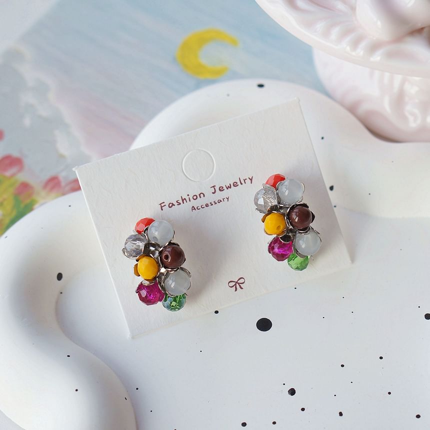 Stud Sterling Silver Earring 925 Bead