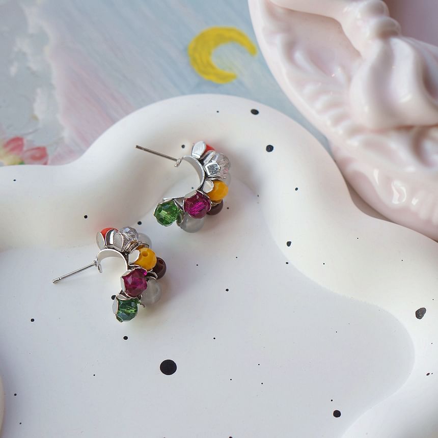 Stud Sterling Silver Earring 925 Bead